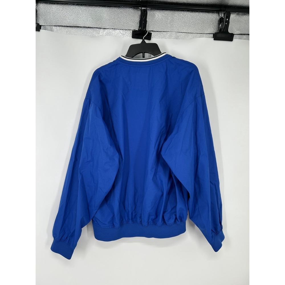 Nike Duke Blue Devils Windbreaker Jacket V Neck Pullover Vintage Center Swoosh - Picture 2 of 6